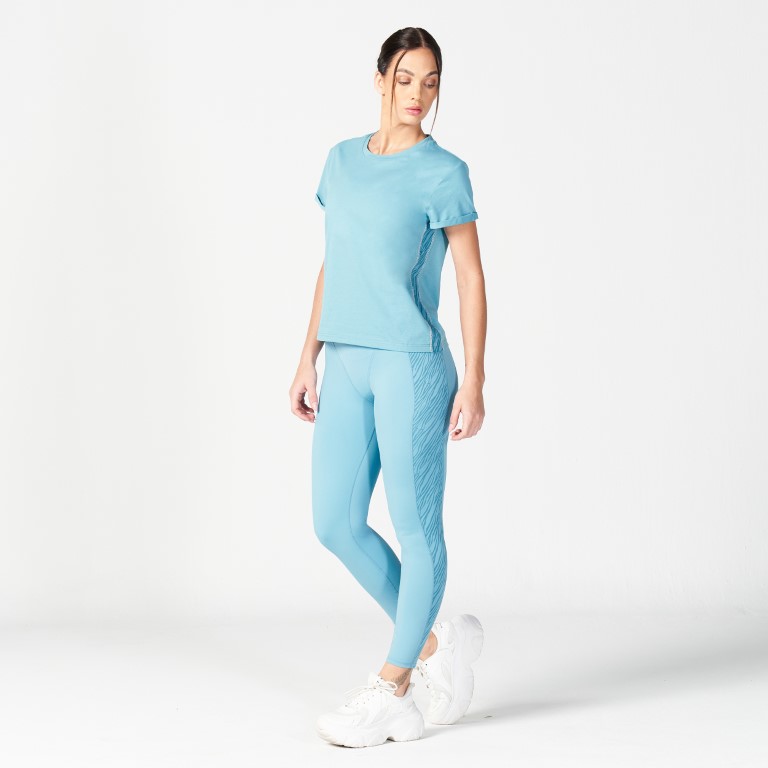 Core Wild Panel Relaxed Tee - Delph Blue
